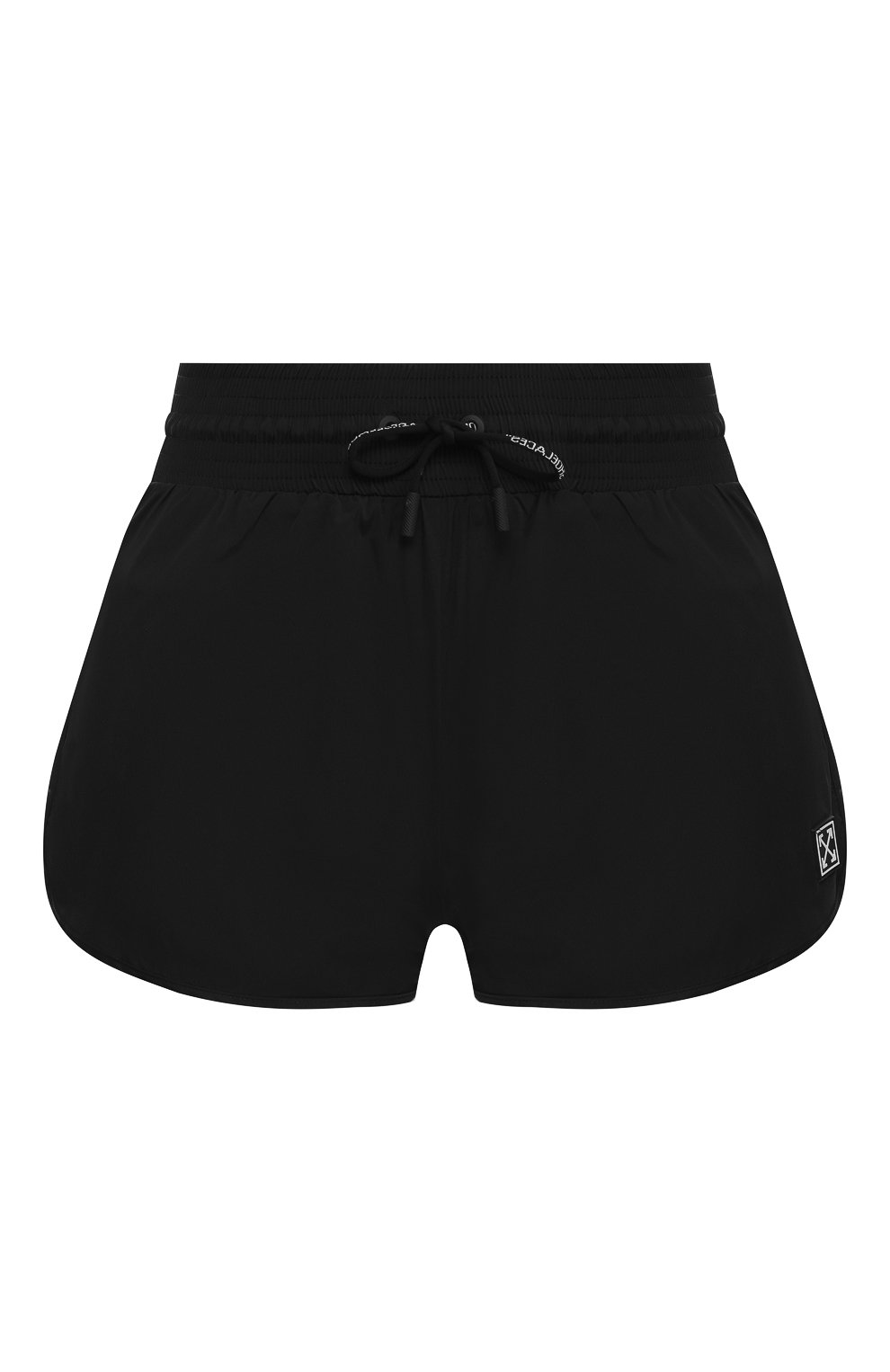 Мини-шорты OFF-WHITE черного цвета по цене 29350 руб., арт. 0WCB020R19A390571000, фото 1 Мини-шорты OFF-WHITE, арт. 0WCB020R19A390571000, фото 1