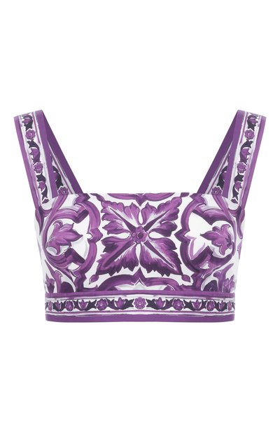 Женский хлопковый топ DOLCE & GABBANA, арт. F7U70T/HH5EN