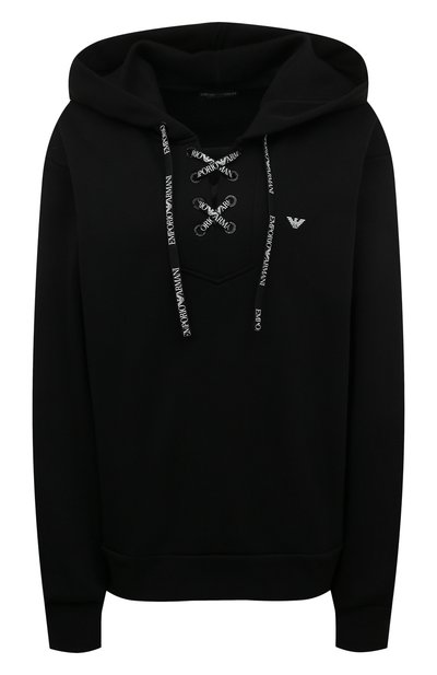Женский хлопковое худи EMPORIO ARMANI, арт. 164598/2F265