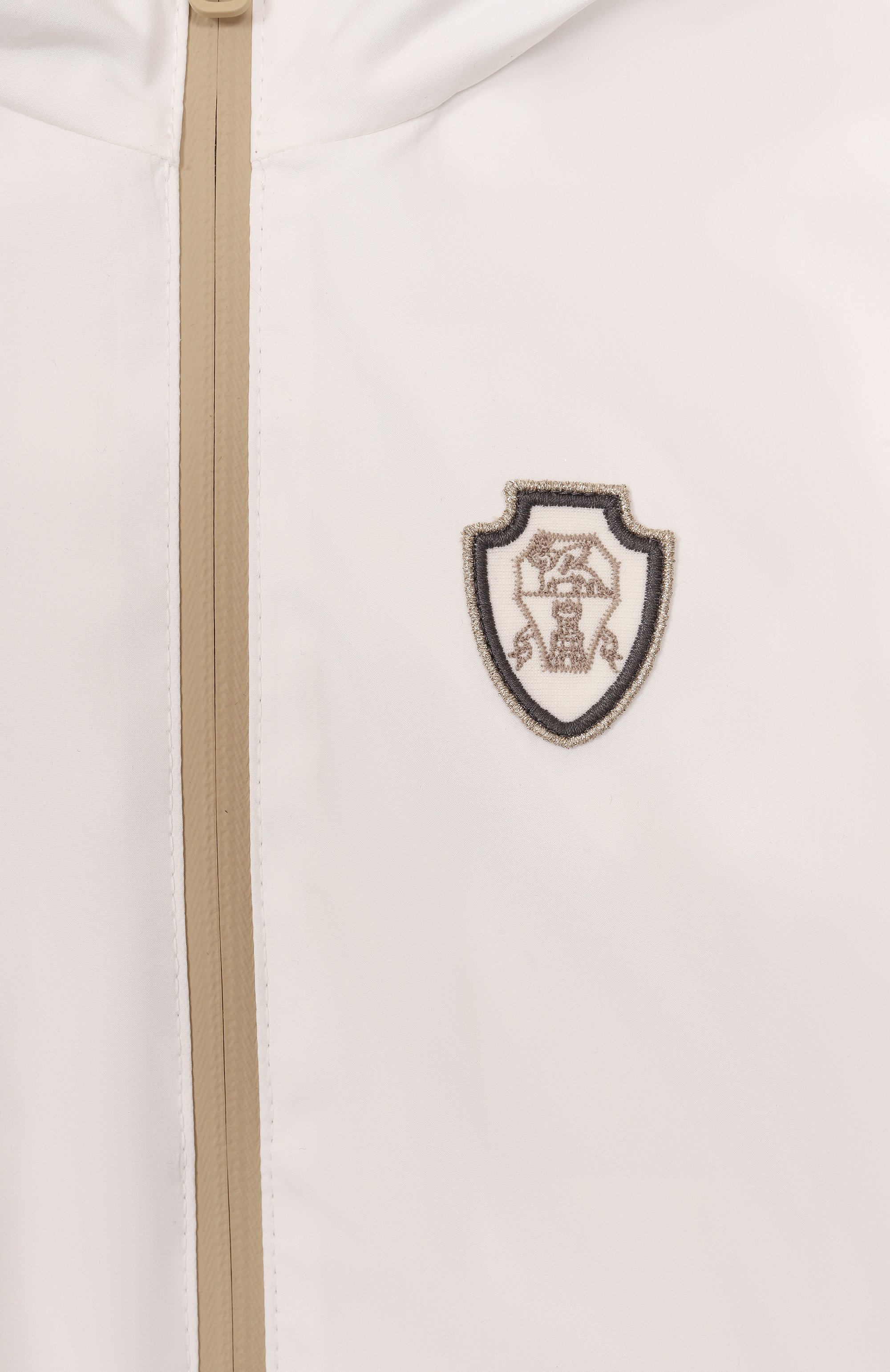 Ветровка BRUNELLO CUCINELLI белого цвета по цене 99500 руб., арт. BB4220446A, фото 3 Ветровка BRUNELLO CUCINELLI, арт. BB4220446A, фото 3