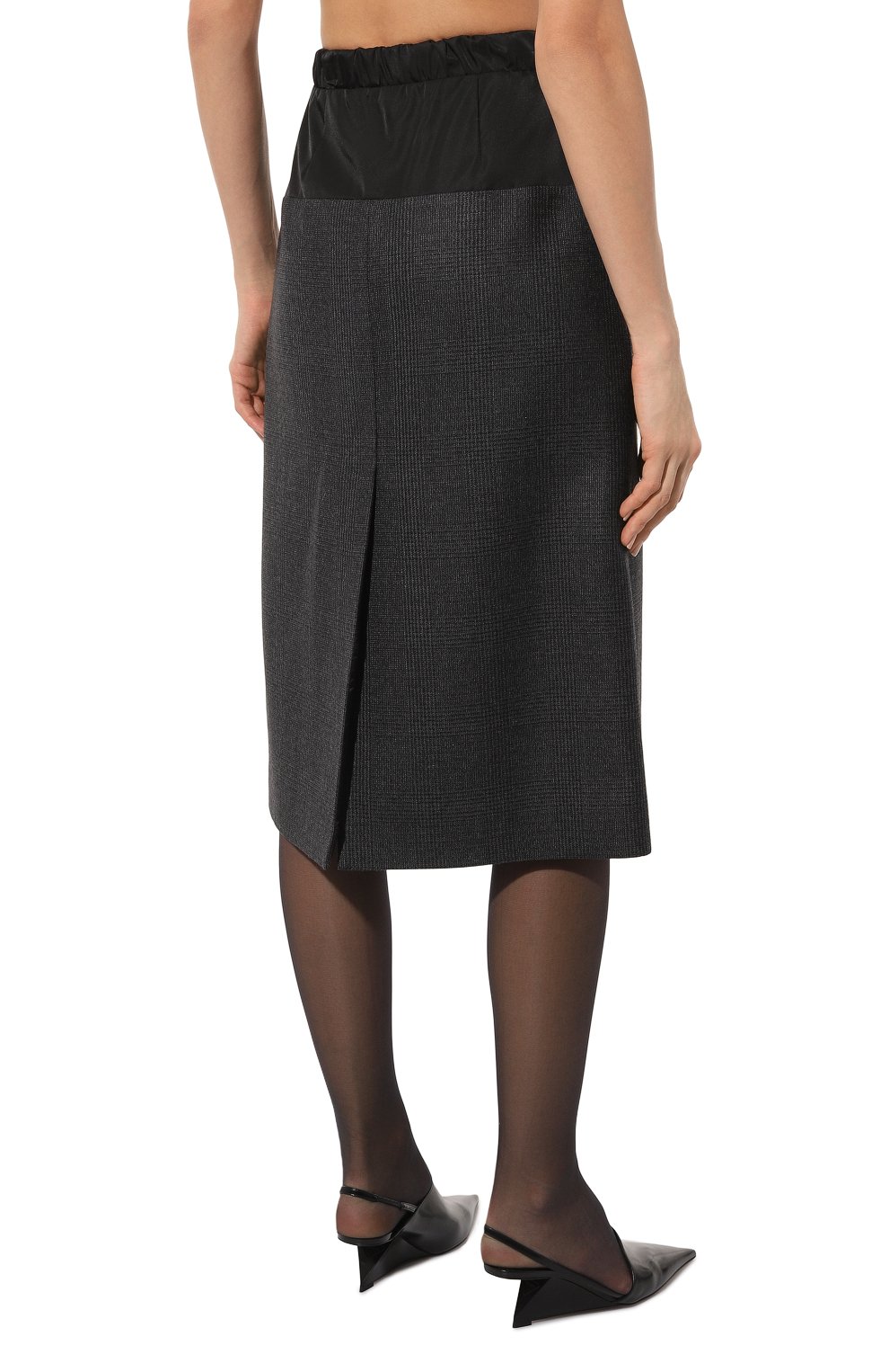 Шерстяная юбка PRADA, арт. P198S-1ZJU-F0806-212, фото 4