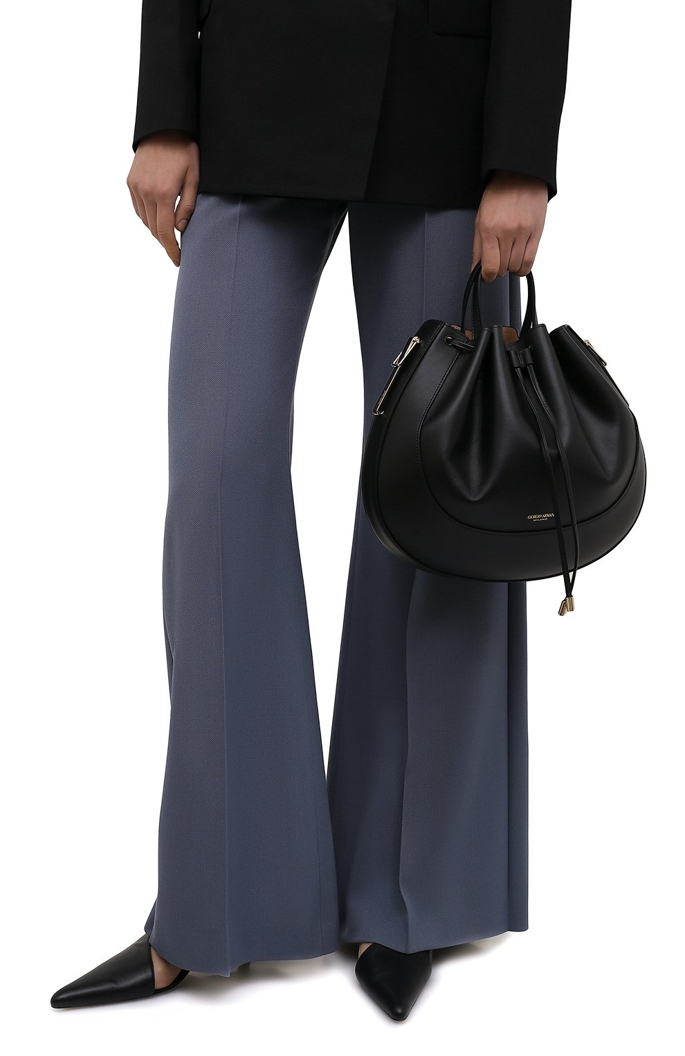 Сумка GIORGIO ARMANI черного цвета по цене 295500 руб., арт. Y1E185/YQQ4A, фото 2 Сумка GIORGIO ARMANI, арт. Y1E185/YQQ4A, фото 2