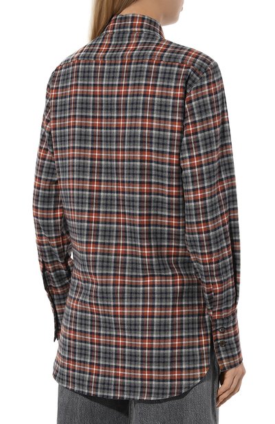 Хлопковая рубашка KITON, арт. D54410H07867, фото 4