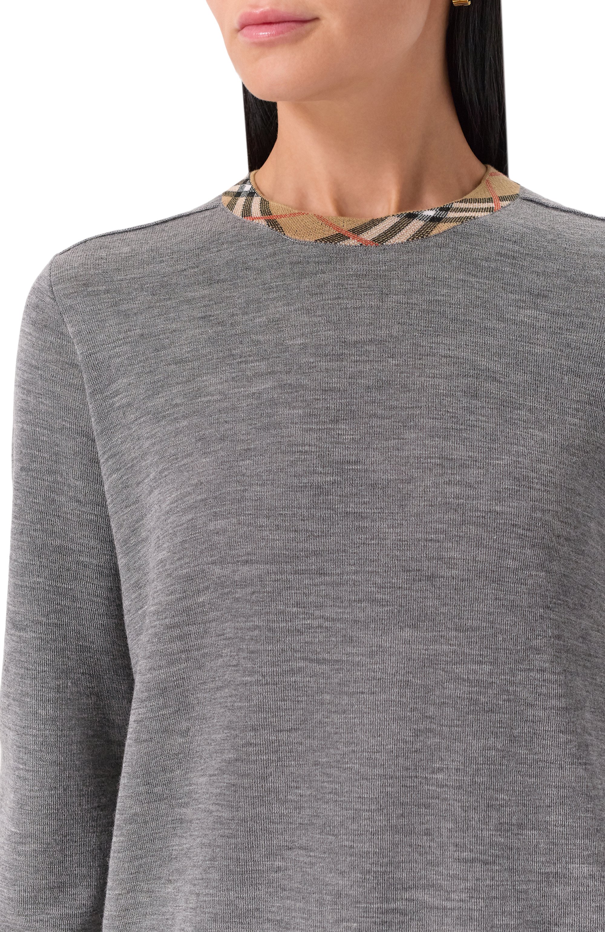 Шерстяной пуловер BURBERRY, арт. 8112171, фото 5