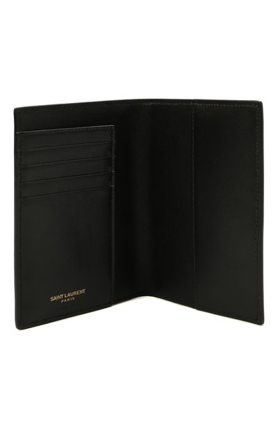 Обложка для паспорта SAINT LAURENT черного цвета по цене 36050 руб., арт. 607659/02G0W, фото 3 Обложка для паспорта SAINT LAURENT, арт. 607659/02G0W, фото 3