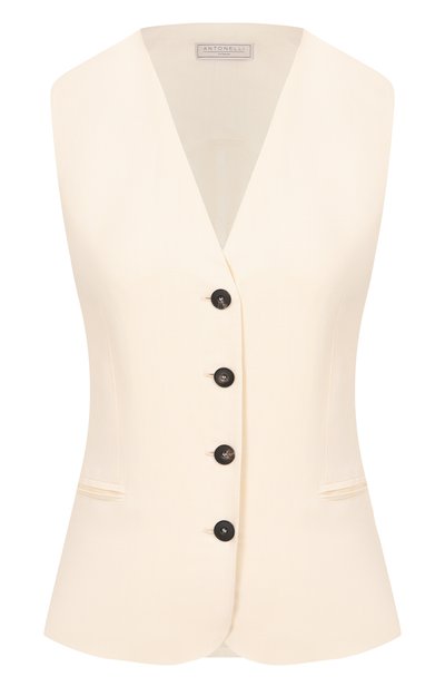 Женский жилет из вискозы и льна ANTONELLI FIRENZE, арт. N3587Q/935
