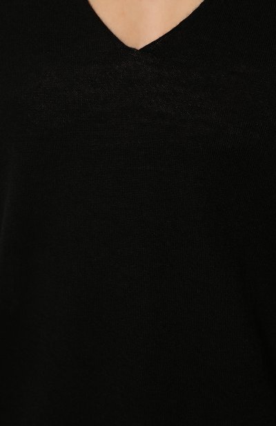Кашемировый пуловер RICK OWENS черного цвета по цене 59950 руб., арт. RP01B4623/WS, фото 5 Кашемировый пуловер RICK OWENS, арт. RP01B4623/WS, фото 5