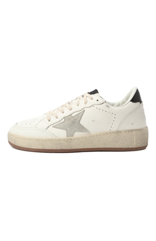 Кожаные кеды Ball Star Golden Goose Deluxe Brand GWF00804.F006970 Белый  GWF00804.F006970 Фото 4