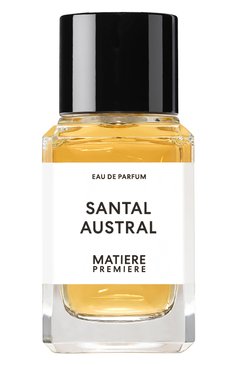 Парфюмерная вода santal austral (100ml) MATIERE PREMIERE бесцветного цвета, арт. 3770007317209 | Фото 1 (Косметика кросс-кт: Парфюмерия У; Региональные ограничения белый список (Axapta Mercury): Не проставлено; Тип аромата: Древесный, Восточный; Нос: Не проставлено; Тип продукта - парфюмерия: Парфюмерная вода; Ограничения доставки: flammable)