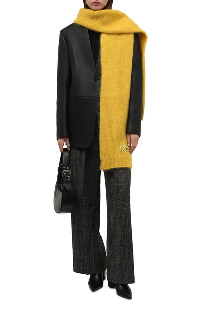 Шерстяной шарф RAF SIMONS желтого цвета по цене 67700 руб., арт. 212-853-50001, фото 2 Шерстяной шарф RAF SIMONS, арт. 212-853-50001, фото 2