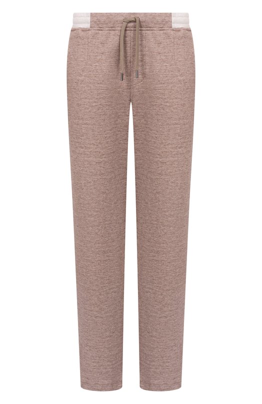 Брюки изо льна и хлопка Andrea Campagna 20M732.ZQ00.CAMP. Коричневый 20M732.ZQ00.CAMP.