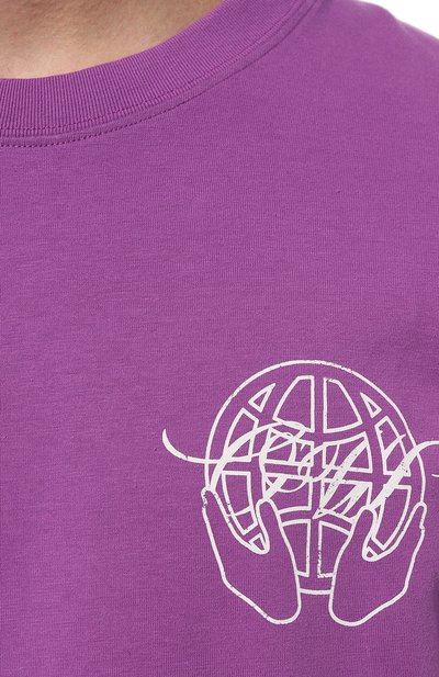 Хлопковая футболка OFF-WHITE, арт. OMAA027S23JER0073601, фото 5