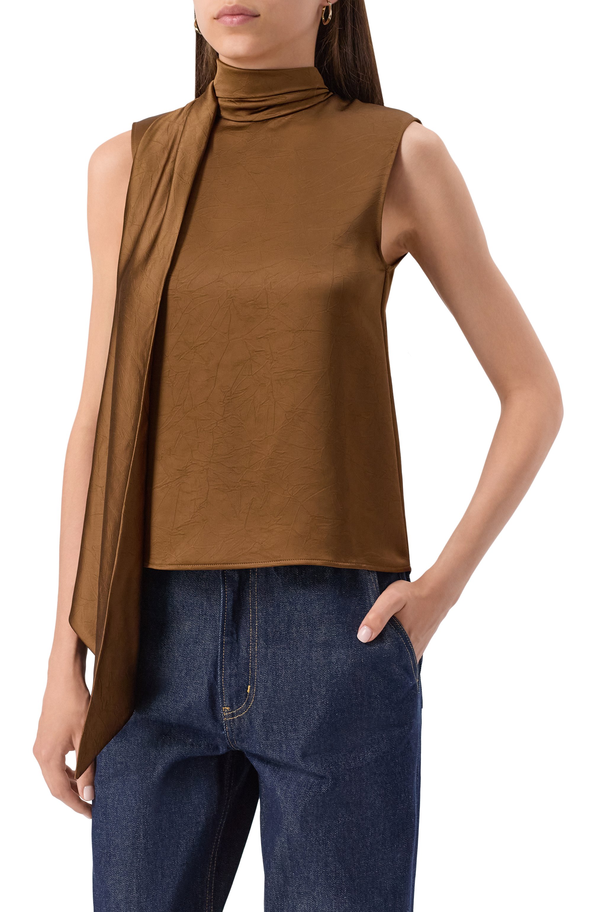 Атласный топ ERIKA CAVALLINI, арт. P5WQ01, фото 3