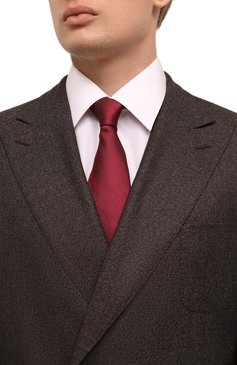 Мужской галстук BOSS красного цвета, арт. 50512538 | Фото 2 (Материал: Текстиль, Шелк, Синтетический материал; Принт: Без принта; Материал сплава: Проставлено; Нос: Не проставлено)