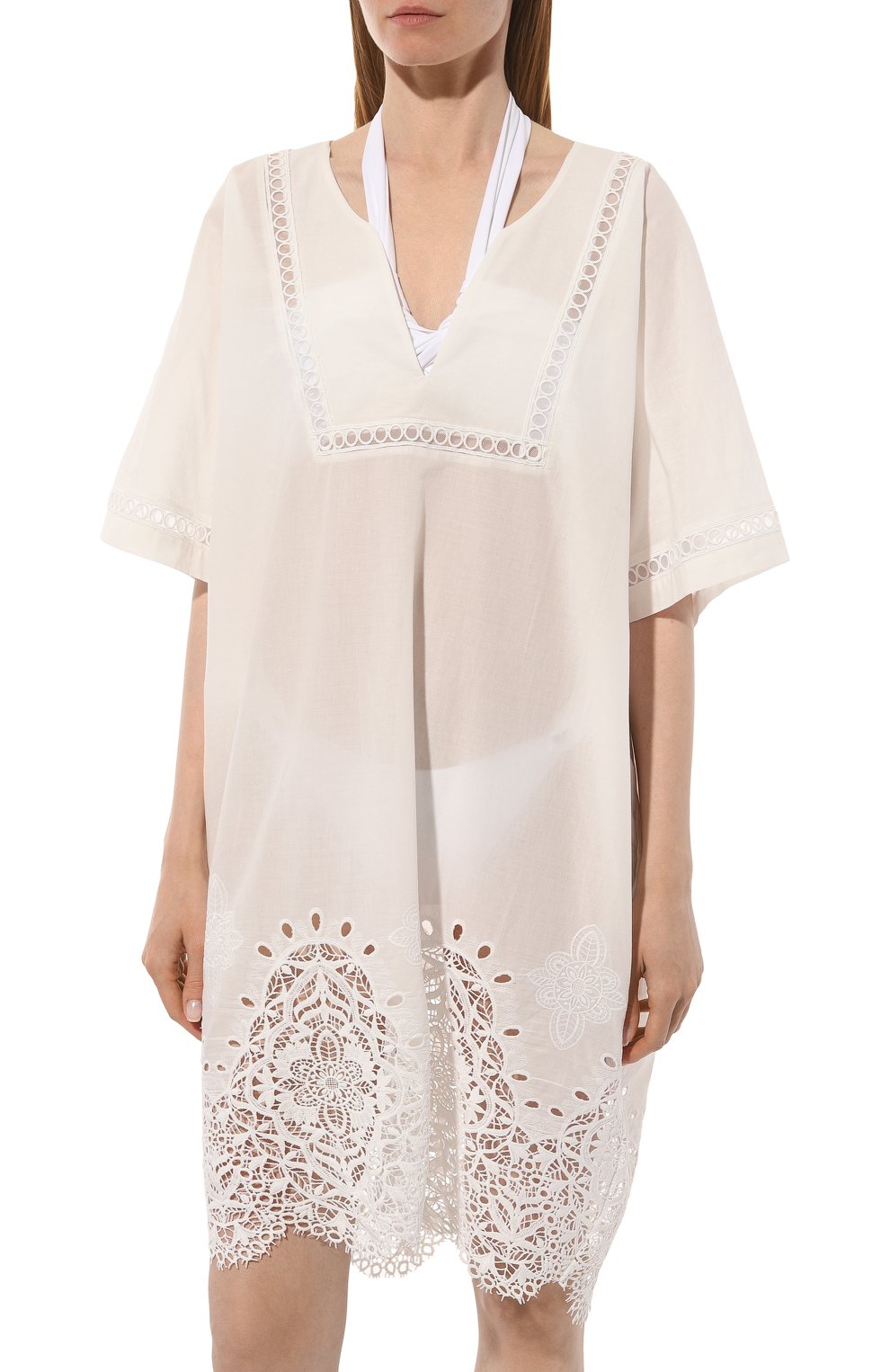 Туника LISE CHARMEL кремового цвета по цене 39650 руб., арт. ASB6663, фото 3 Туника LISE CHARMEL, арт. ASB6663, фото 3