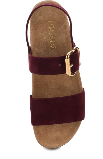 Замшевые босоножки на платформе PRADA, арт. 1XZ658-XVD-F0403-40, фото 5