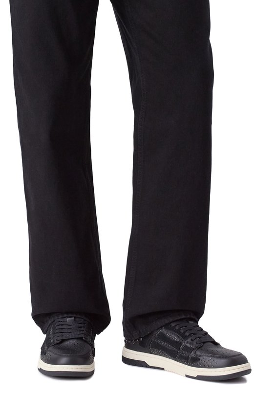 Кожаные кеды Pacific Bones Amiri AMF0SR1170 Чёрный  AMF0SR1170 Фото 3