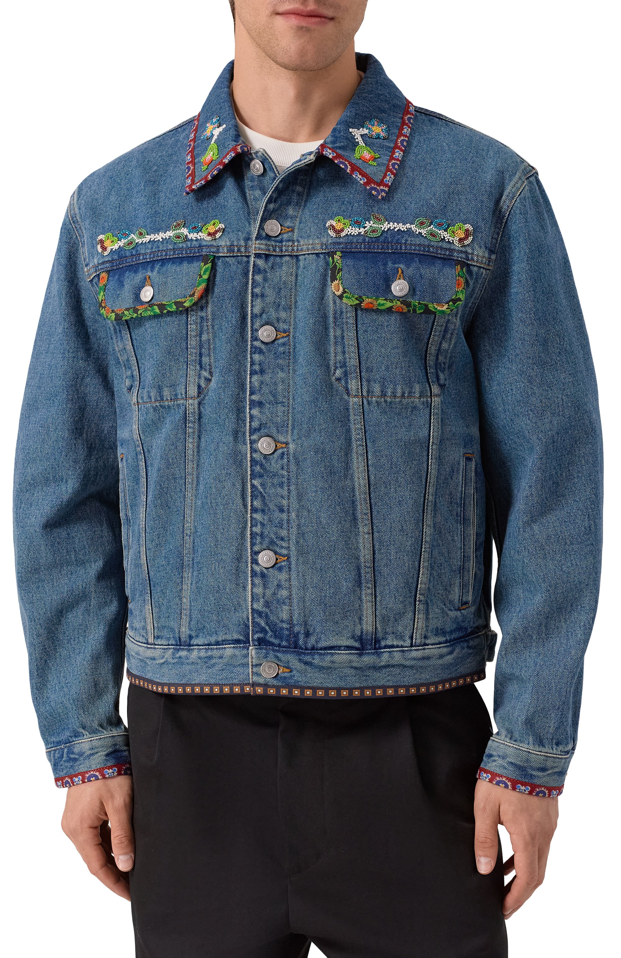 Джинсовая куртка VALENTINO, арт. 7V3DC04Q/B0W, фото 3