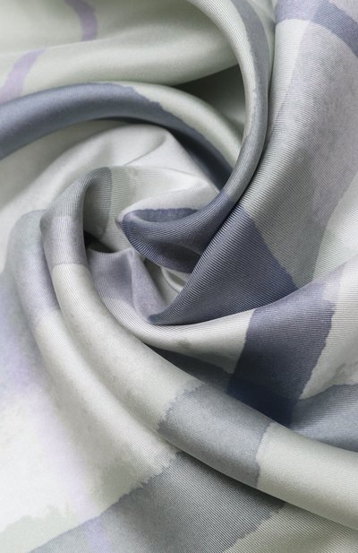 Шелковый шарф BURBERRY голубого цвета по цене 76250 руб., арт. 8120310, фото 3 Шелковый шарф BURBERRY, арт. 8120310, фото 3