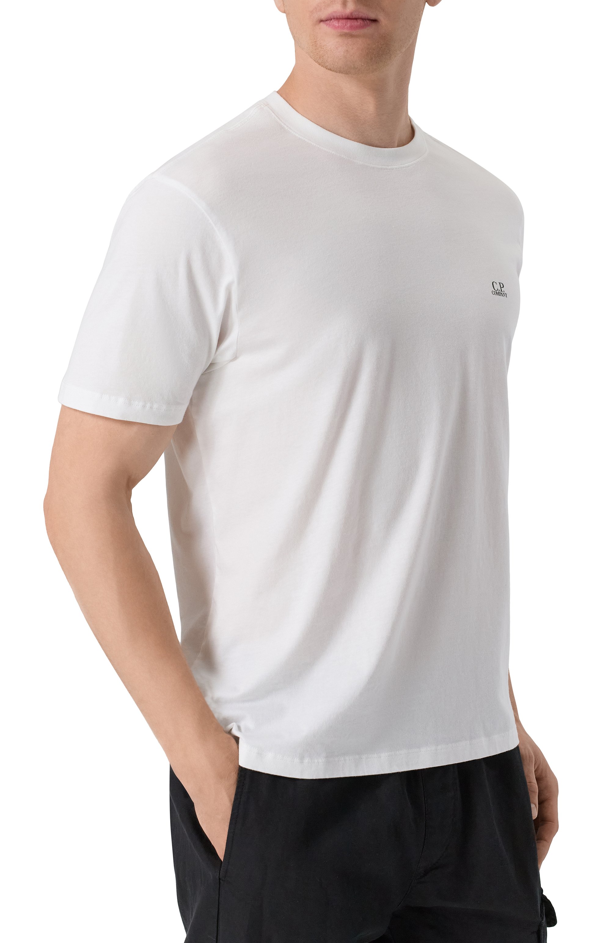 Хлопковая футболка C.P. COMPANY, арт. 18CMTS030A005100W, фото 3
