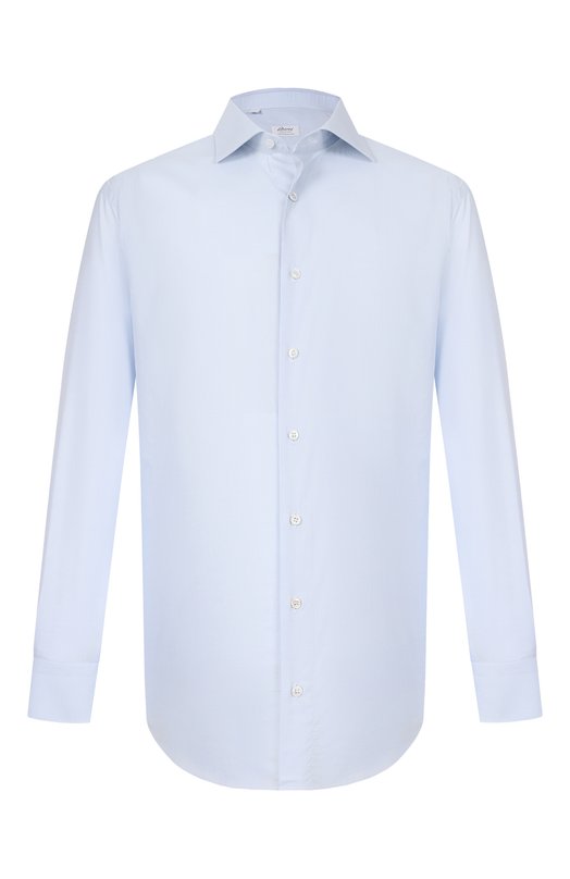 Хлопковая сорочка Brioni RCB10M/0A04Q Голубой RCB10M/0A04Q
