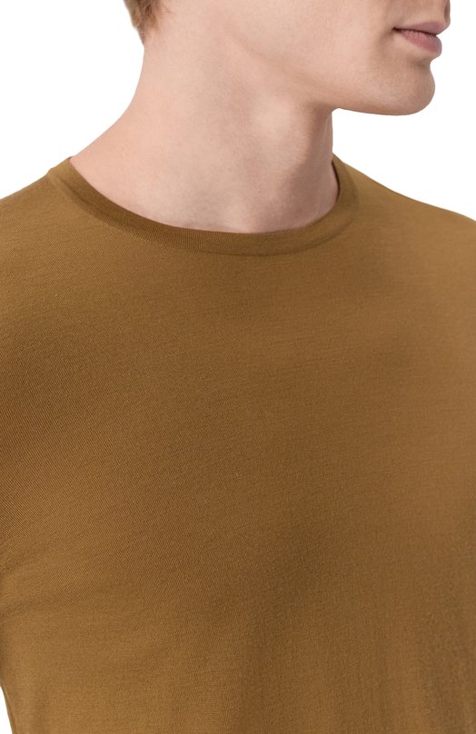 Шерстяной джемпер Loro Piana FAI1916 Коричневый  FAI1916 Фото 5