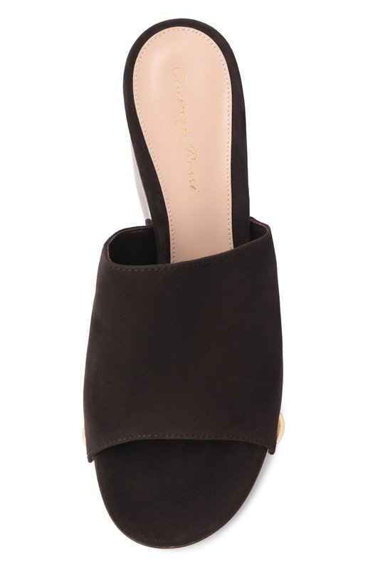Замшевые сабо Ardéa Gianvito Rossi G10201.60LEG.CAMM0KA Коричневый  G10201.60LEG.CAMM0KA Фото 6