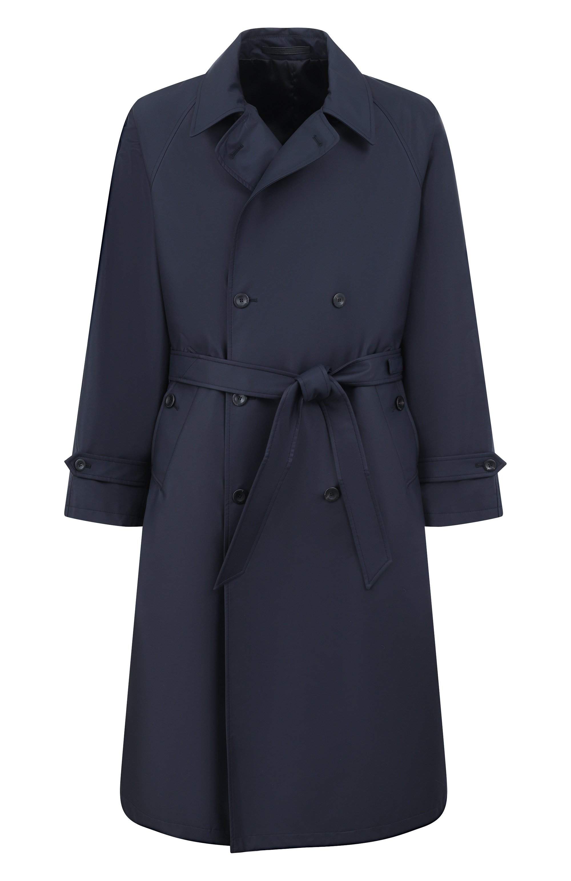 Шелковый плащ GIORGIO ARMANI темно-синего цвета по цене 686500 руб., арт. GM003081/TE20104, фото 1 Шелковый плащ GIORGIO ARMANI, арт. GM003081/TE20104, фото 1