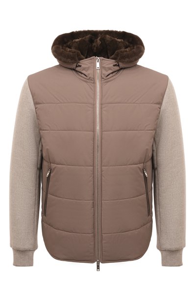 Мужская куртка с отделкой из меха нутрии MVST, арт. 53450/6596