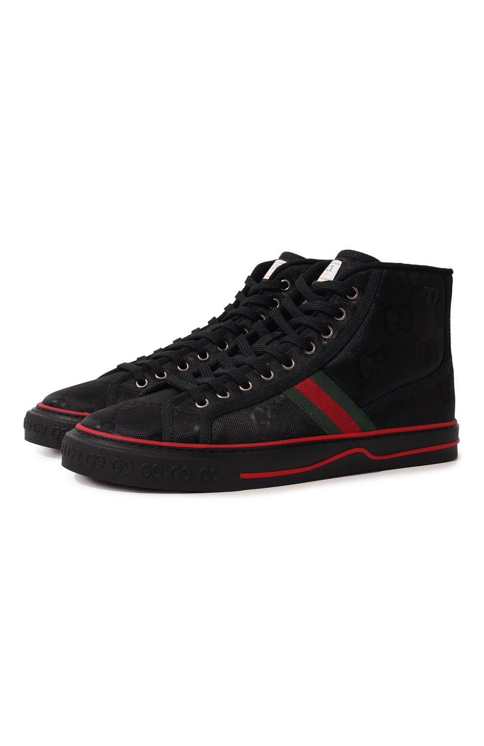 Текстильные кеды gucci tennis 1977 GUCCI, арт. 628717 H9H80, фото 1