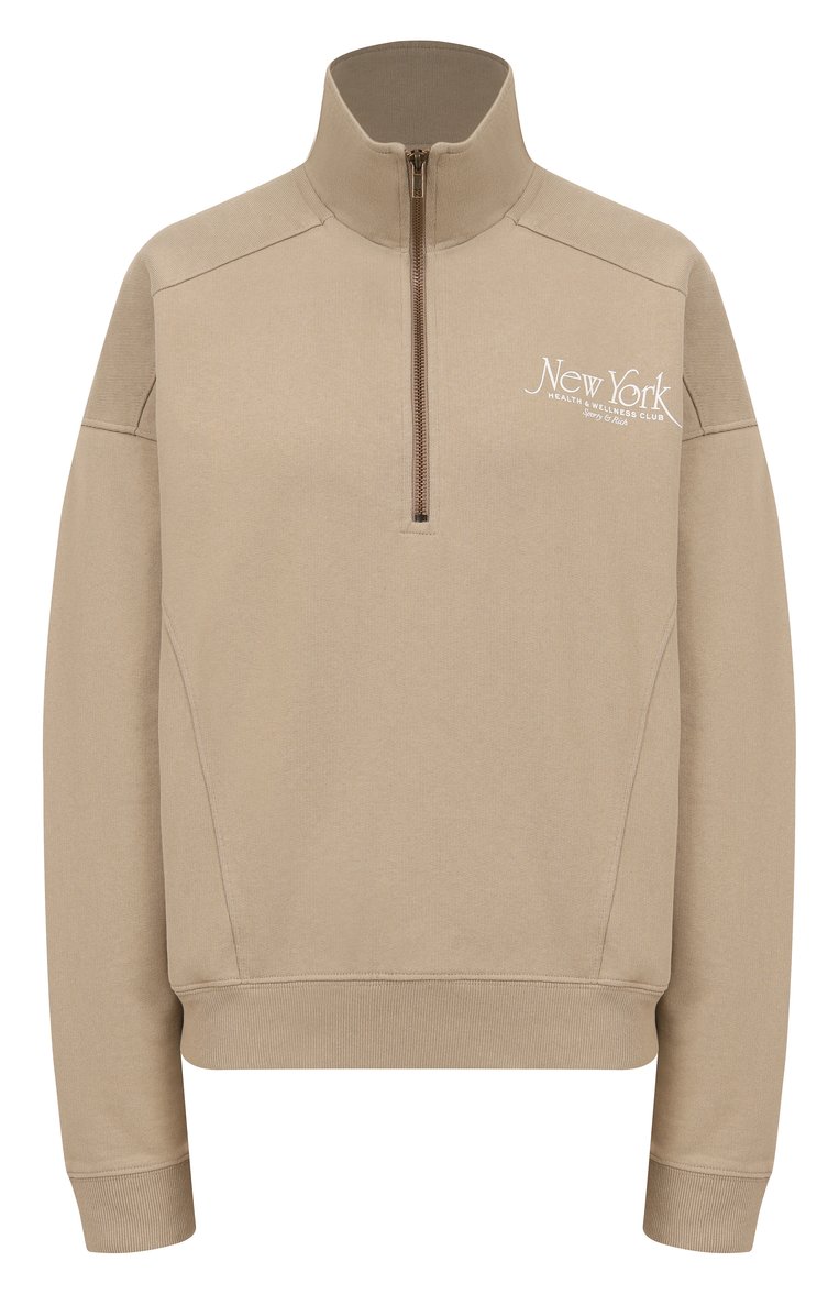 Хлопковый свитшот SPORTY AND RICH, арт. ST073622508GY15, фото 1