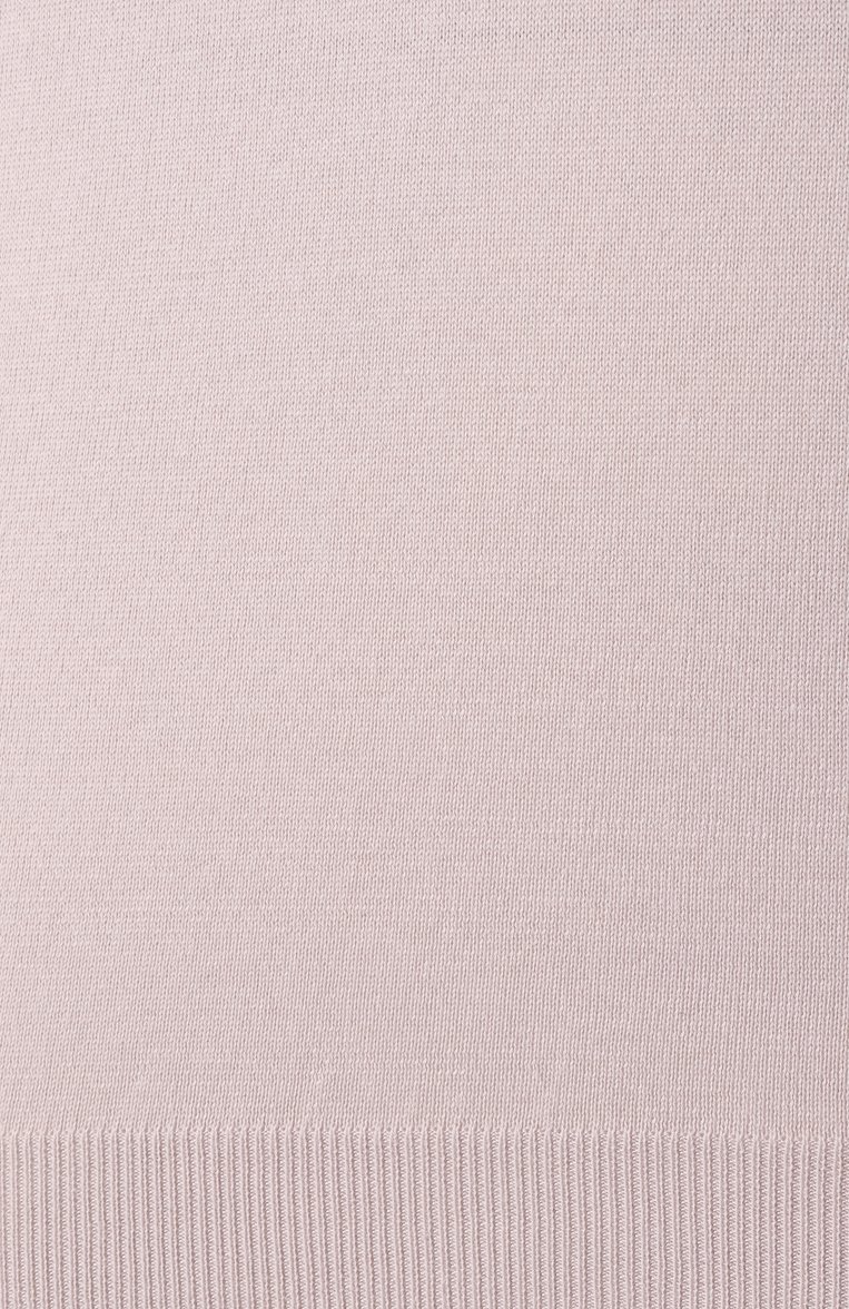Мужской хлопковый джемпер BRUNELLO CUCINELLI светло-бежевого цвета, арт. M29805200 | Фото 6 (Материал внешний: Хлопок; Длина (для топов): Стандартные; Вырез: Круглый; Принт: Без принта; Мужское Кросс-КТ: Джемперы; Стили: Кэжуэл; Рукава: Короткие)