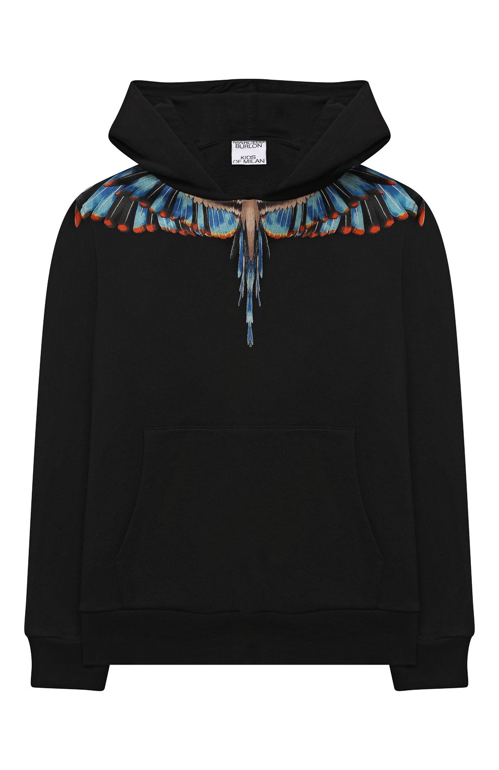 Хлопковое худи MARCELO BURLON KIDS OF MILAN, арт. CBBB001F21FLE003, фото 1