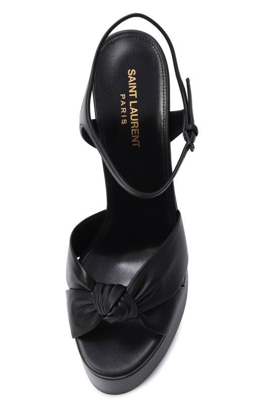 Кожаные босоножки Bianca Saint Laurent 606713/1N800 Чёрный  606713/1N800 Фото 6