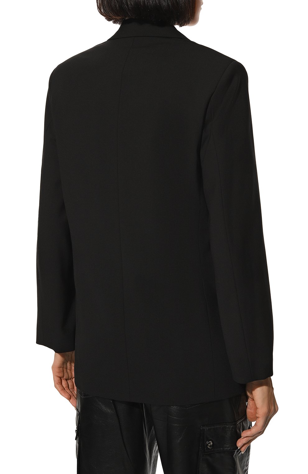 Шерстяной жакет MSGM черного цвета по цене 51750 руб., арт. 3341MDG18 227603, фото 4 Шерстяной жакет MSGM, арт. 3341MDG18 227603, фото 4