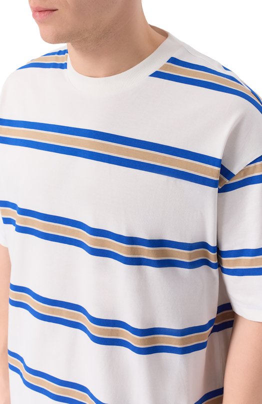 Хлопковая футболка HUGO Blue 50553511 Белый  50553511 Фото 5