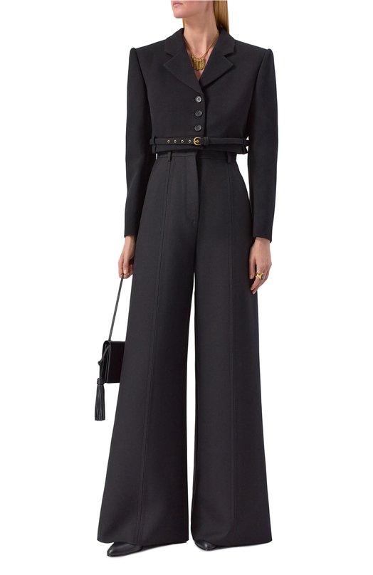 Шерстяной жакет Chloé CH25WVE58066 Чёрный  CH25WVE58066 Фото 2