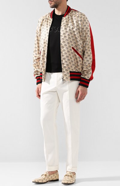 Кожаные лоферы с мягким задником и пряжкой-трензелем GUCCI, арт. 407314/0PI00, фото 2