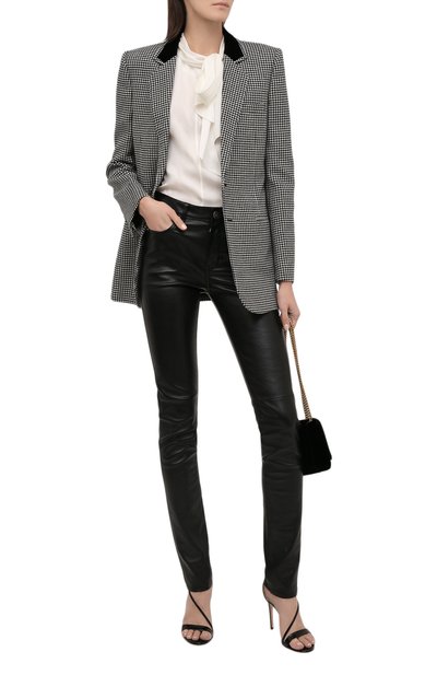 Кожаные брюки SAINT LAURENT, арт. 496409/Y5RG2, фото 2