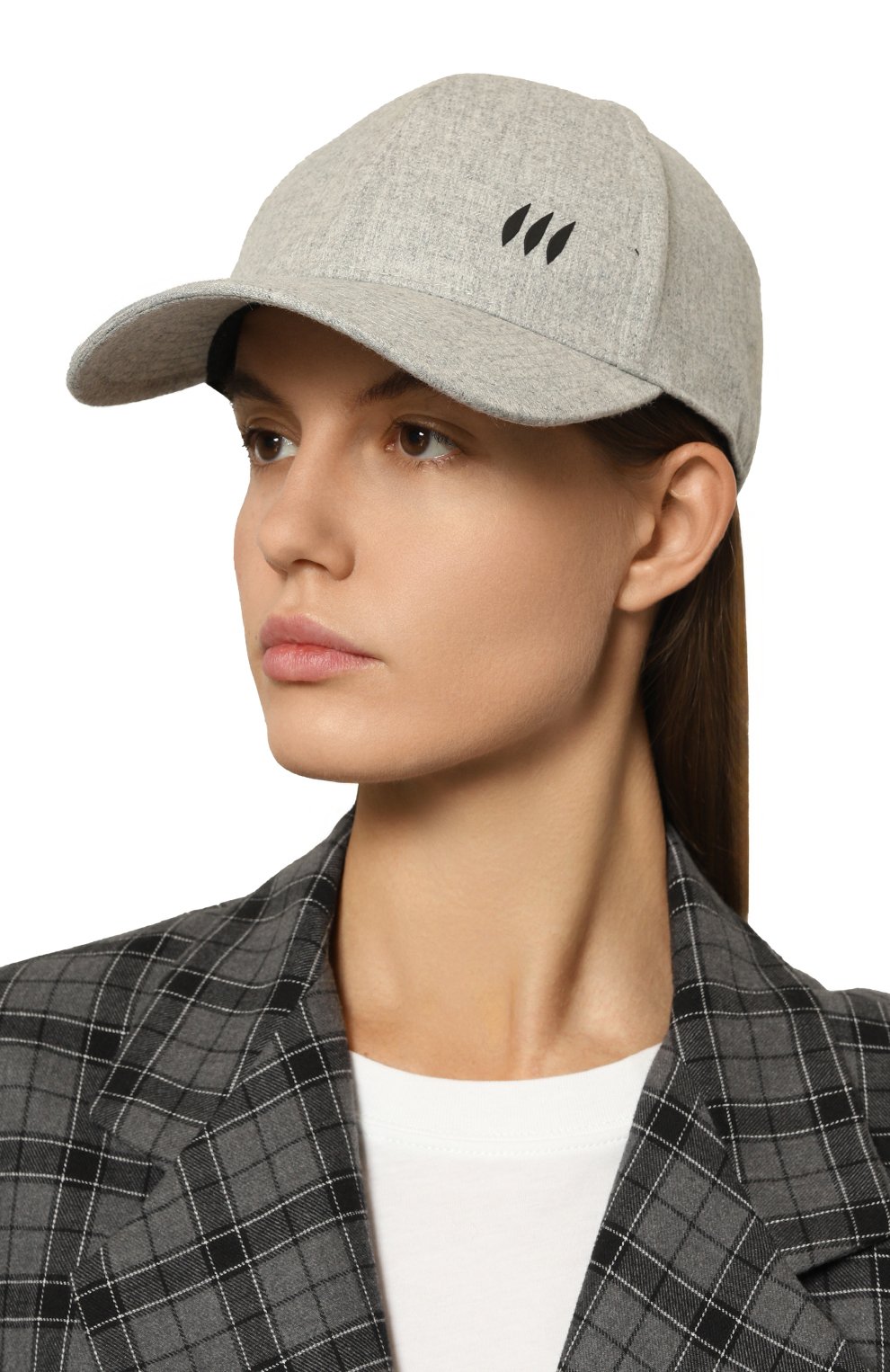 Бейсболка HETREGO светло-серого цвета по цене 10500 руб., арт. 8N005D/KLEDI, фото 2 Бейсболка HETREGO, арт. 8N005D/KLEDI, фото 2