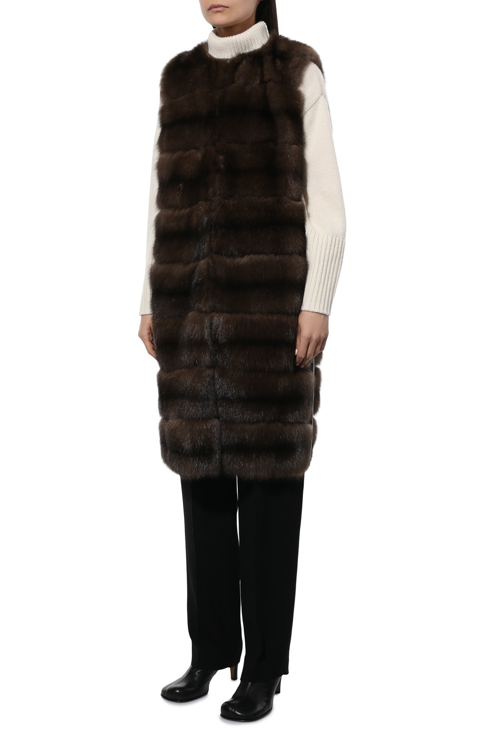 Жилет из меха соболя VALENTINO, арт. QF3FC23518F, фото 3
