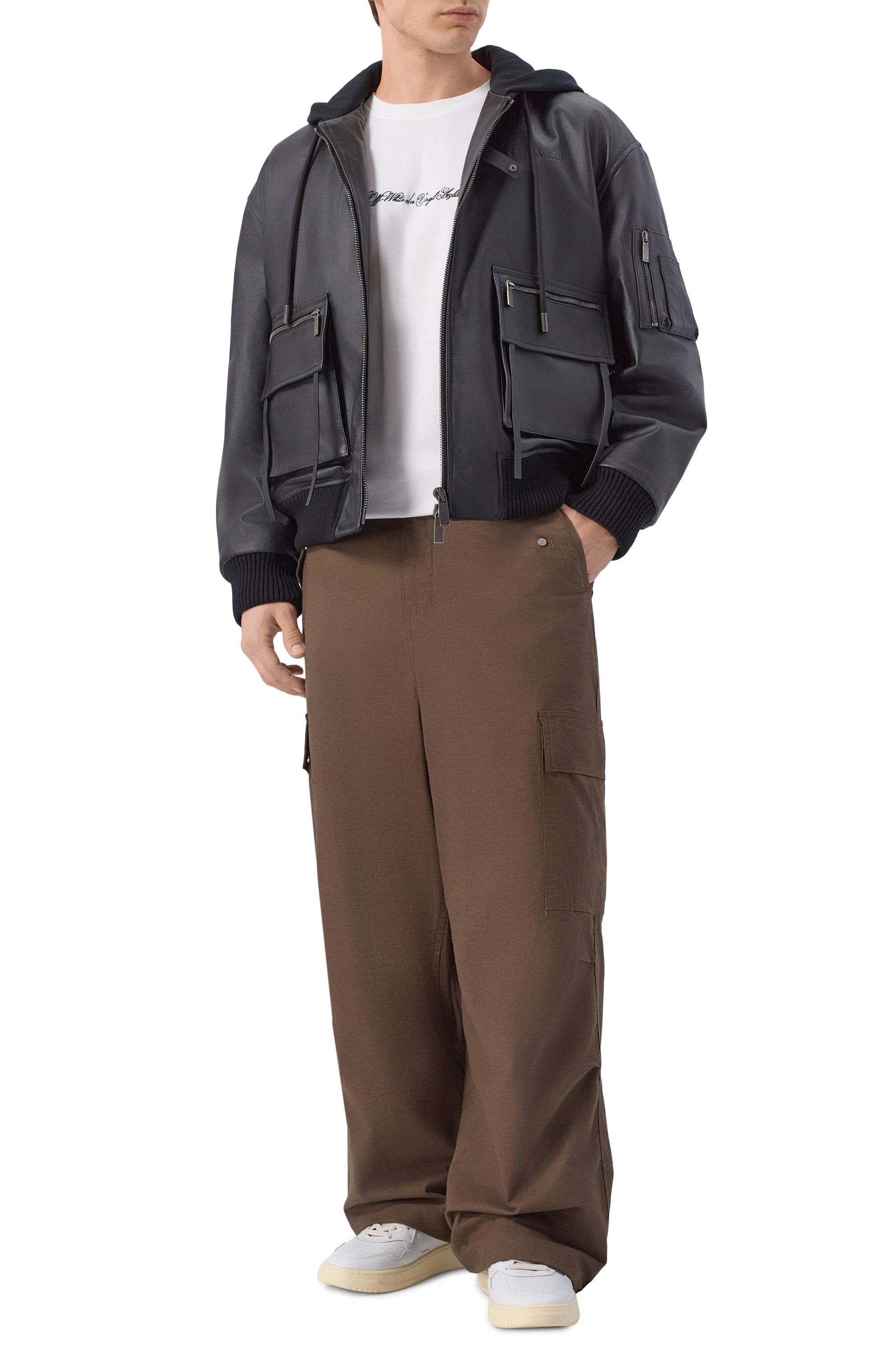 Хлопковая футболка OFF-WHITE, арт. 0MAA027S26JER002, фото 2