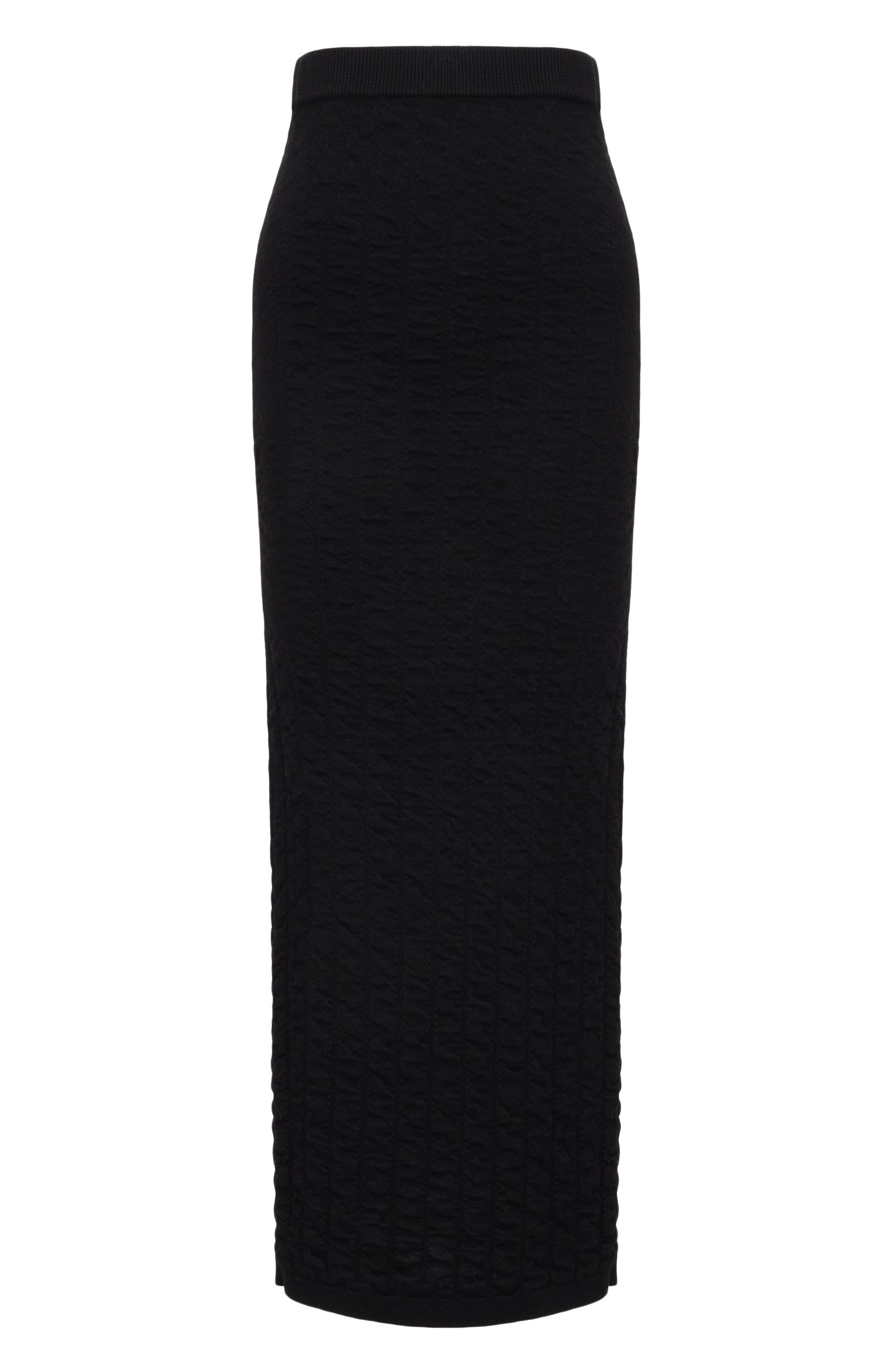 Шерстяная юбка YUZEFI черного цвета по цене 36900 руб., арт. SHADI-STRAIGHT MIDI SKIRT, фото 1 Шерстяная юбка YUZEFI, арт. SHADI-STRAIGHT MIDI SKIRT, фото 1