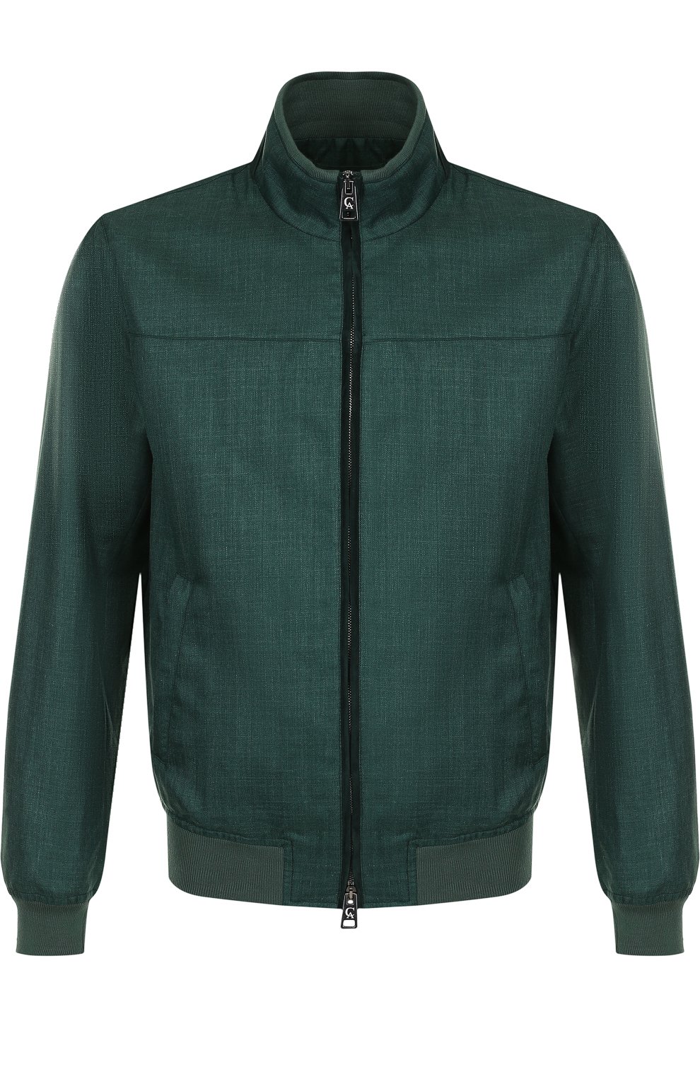 Бомбер на молнии из смеси шерсти и льна с шелком ANDREA CAMPAGNA, арт. A5T501/3934, фото 1