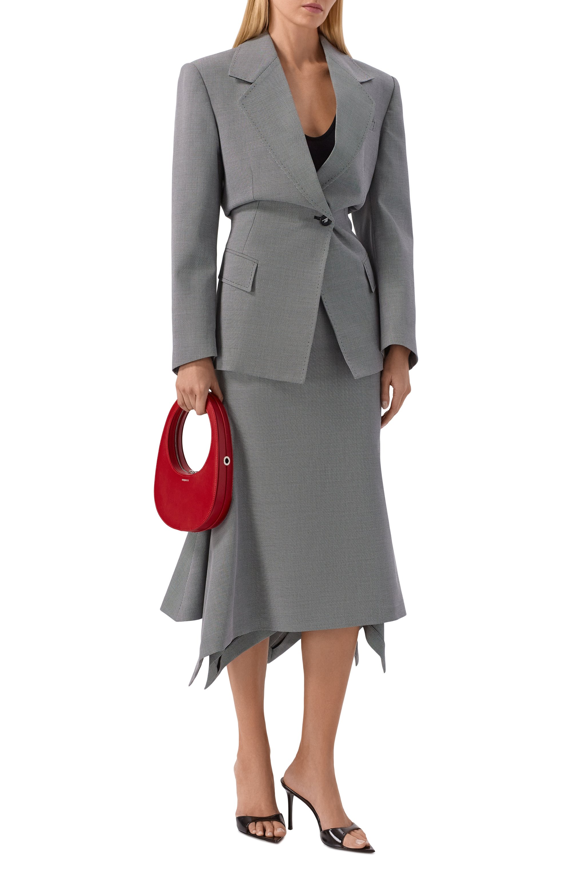 Юбка из шерсти и хлопка THE ATTICO, арт. 260WCS00299/WWC002AA, фото 2