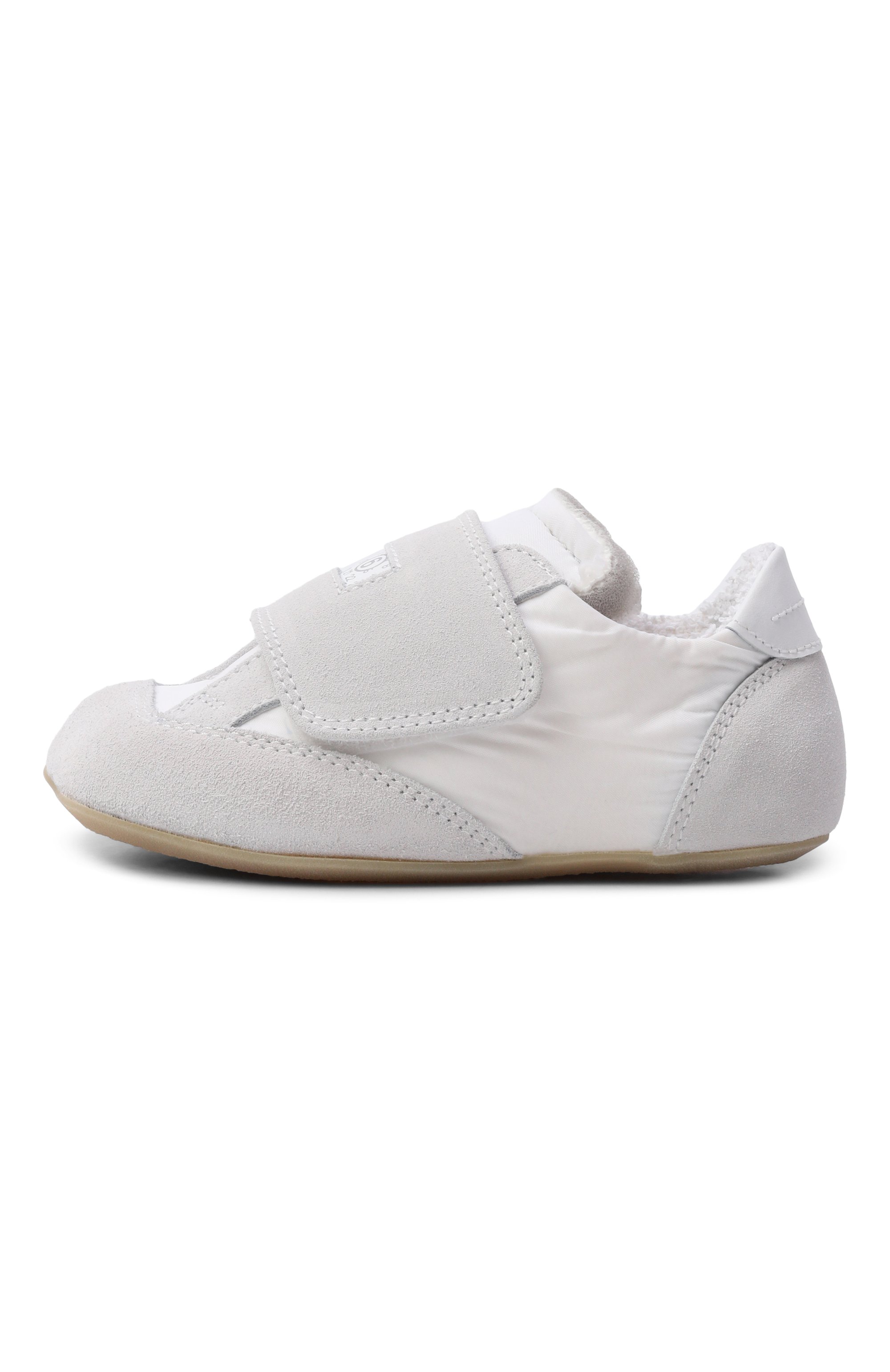 Комбинированные кеды MM6 светло-серого цвета по цене 26150 руб., арт. 82408/VAR1, фото 2 Комбинированные кеды MM6, арт. 82408/VAR1, фото 2