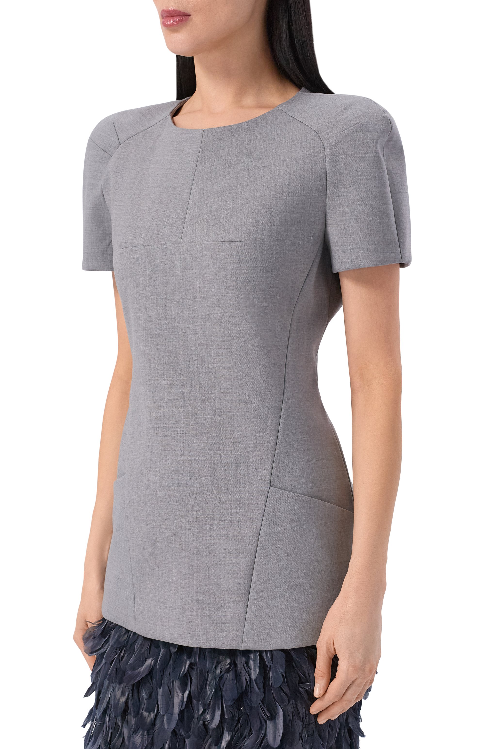 Топ DRIES VAN NOTEN серого цвета по цене 135000 руб., арт. 010747/3206, фото 3 Топ DRIES VAN NOTEN, арт. 010747/3206, фото 3