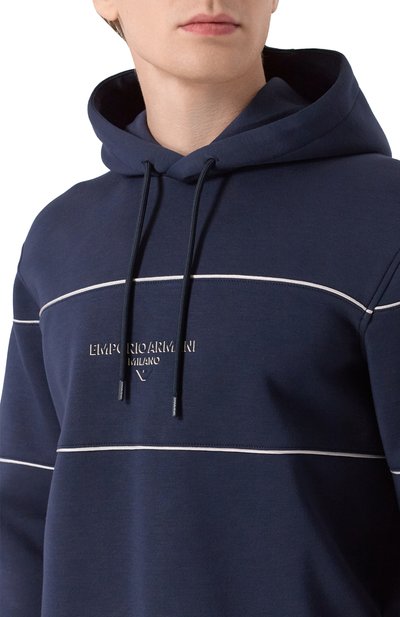 Худи EMPORIO ARMANI темно-синего цвета по цене 38600 руб., арт. EM002885/AF17545, фото 5 Худи EMPORIO ARMANI, арт. EM002885/AF17545, фото 5