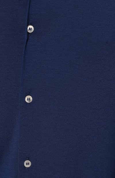 Шерстяная рубашка LORO PIANA синего цвета по цене 264500 руб., арт. FAI5808, фото 5 Шерстяная рубашка LORO PIANA, арт. FAI5808, фото 5