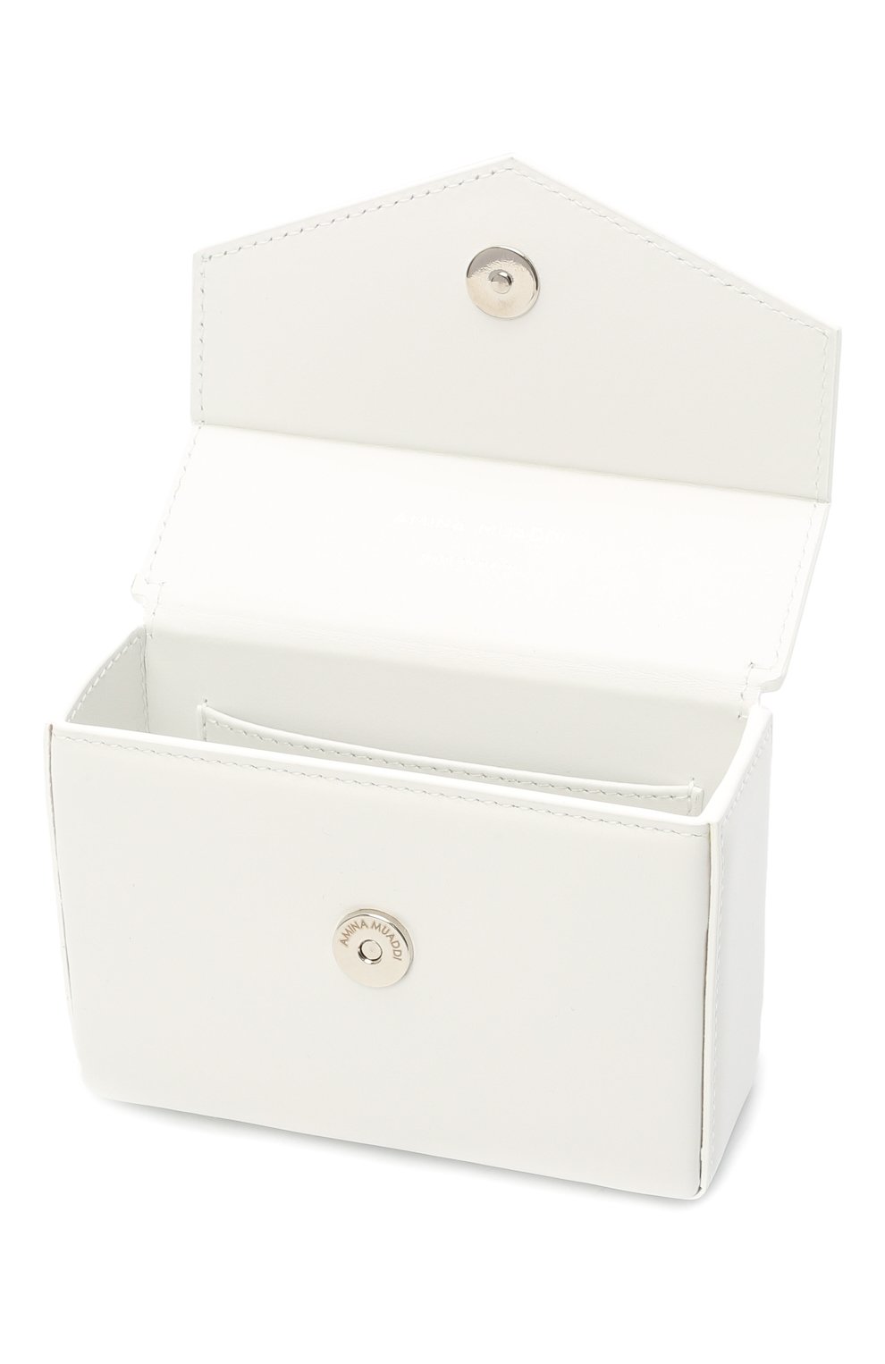 Сумка pernille super mini AMINA MUADDI белого цвета по цене 79850 руб., арт. PERNILLE SUPER MINI/CALF HANDLE, фото 4 Сумка pernille super mini AMINA MUADDI, арт. PERNILLE SUPER MINI/CALF HANDLE, фото 4